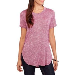 Faded Glory | Textured Pink Tunic Top